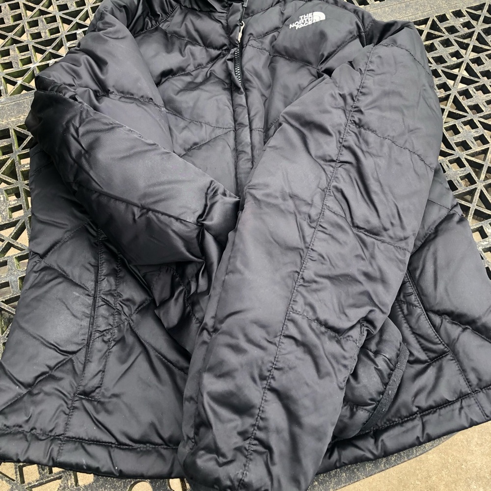 Grey north face jacket